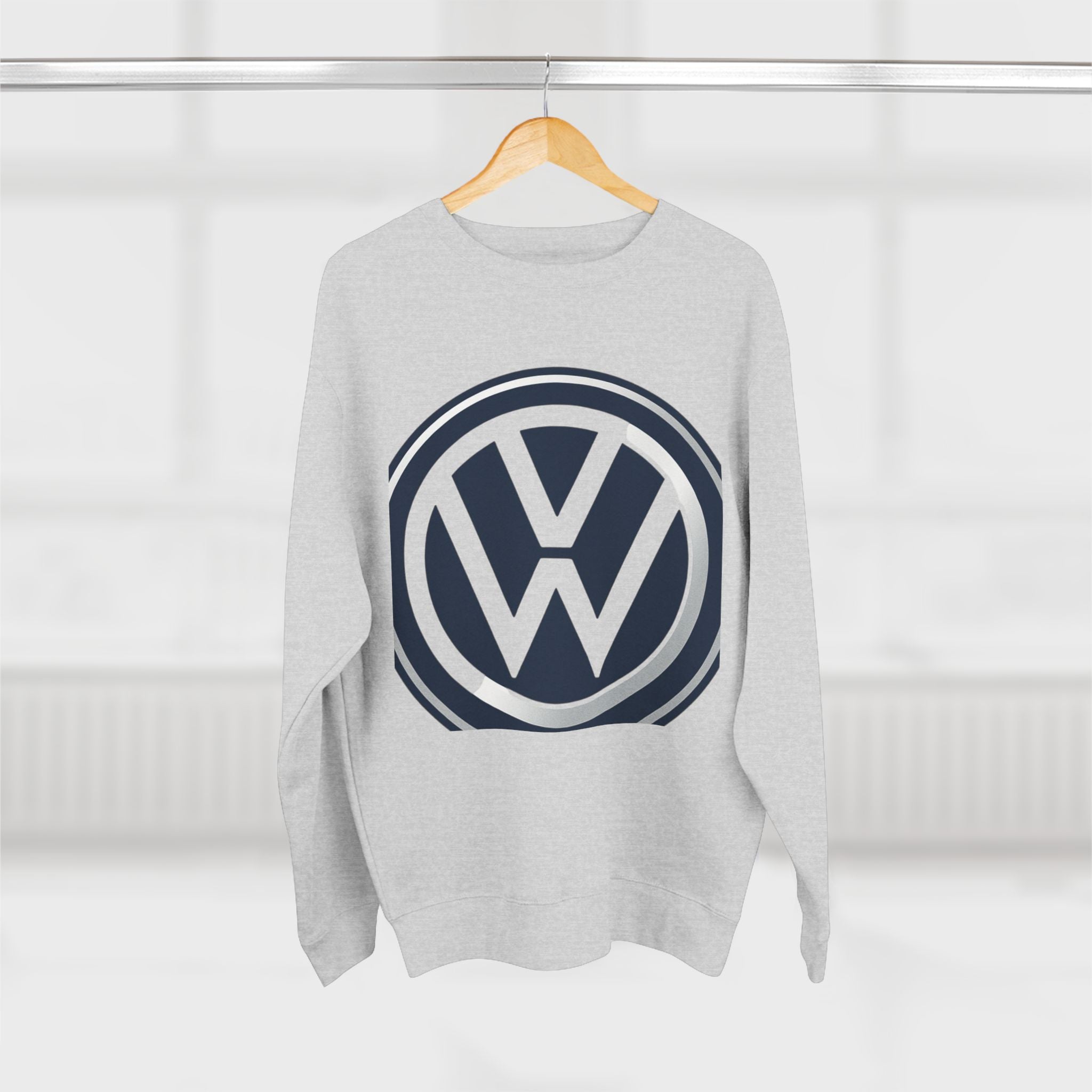 VW Vintage Graphic Unisex Crewneck Sweatshirt, Retro Car Apparel, Classic Volkswagen Gift, Auto Lover Clothing, Cool Streetwear